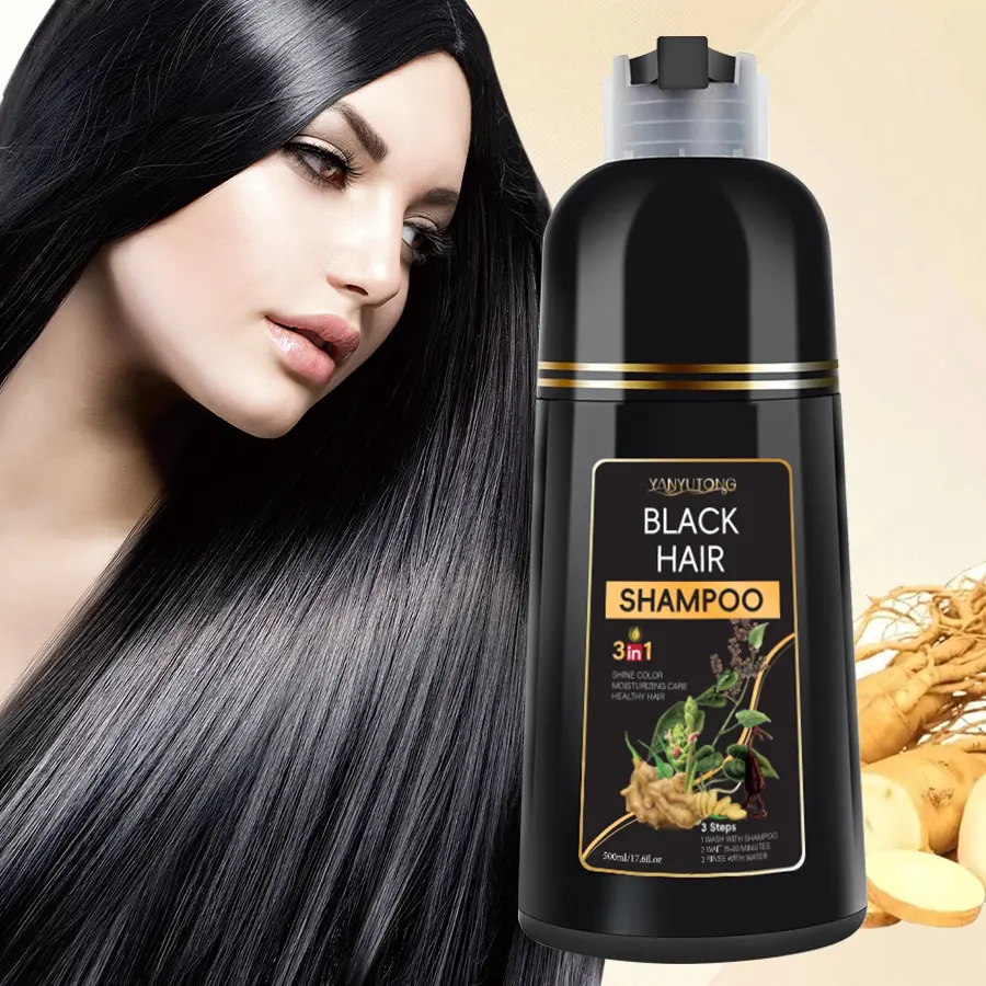 YANYUTONG 3 in 1 Hair Dye Shampoo - Can cover gray hairs,Herbal