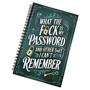 1pc Simple Password Book, Hardcover Spiral Notebook, Minimalist Password Manager with Website Address & Quick Access Login Storage, Ideal for Home Office & Computer Logins, Great Holiday Gift