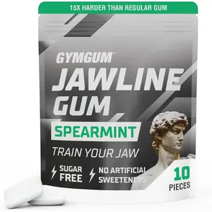 Jawline Gum Ultra Hard Chewing Gum| No Calories, No Sugar, No Artificial Sweeteners| Keto Friendly Mewing Gum for Jawline Training Exerciser