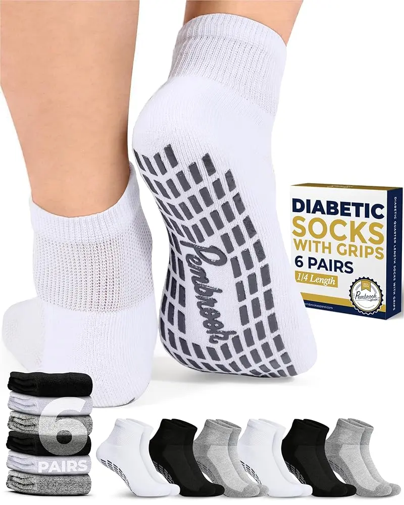 2 Black / 2 White / 2 Gray - 6 Pairs