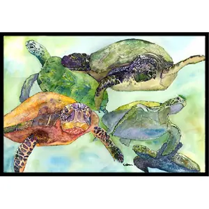 Carolines Treasures  Turtle Indoor Or Outdoor Doormat- 24 x 36 in.