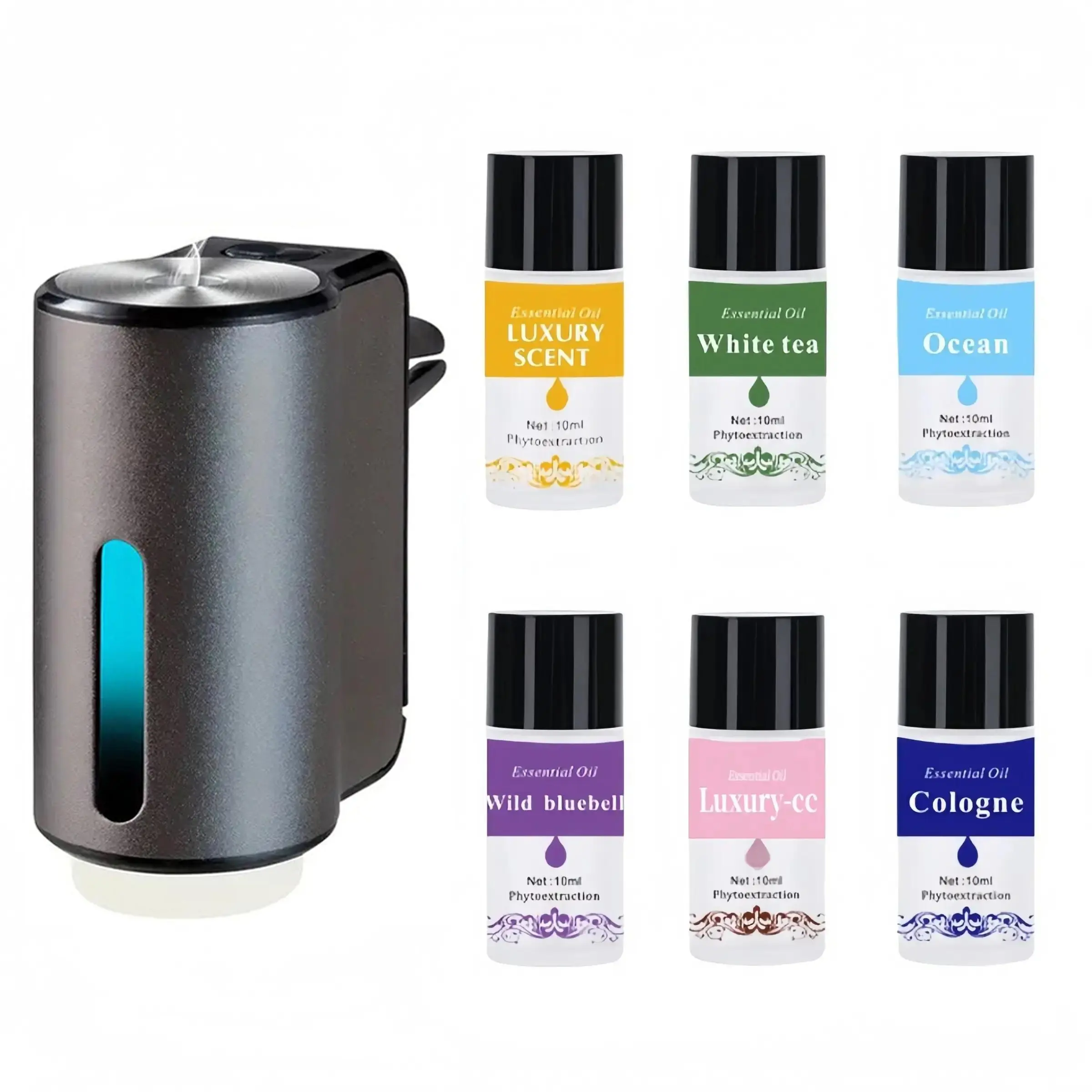 Car Air Freshener, 1 Set Car Aroma Diffuser, Car Aromatherapy Diffuser, Car Scent Diffuser, Car Air Freshener with Essential Oil, Long Lasting Fragrance Diffuser for Car, Car Interior Diffusers, Car Interior Accessories