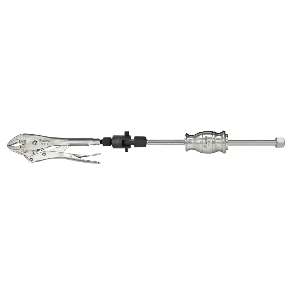 Locking Pliers Slide Hammer Puller, Steel Construction, 4.52 lbs Weight, Ideal for Bushing Removal and Pulling Tasks