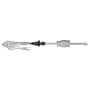 Universal Locking Pliers Slide Hammer Puller, Quick Detachable Swivel End, for Removing Bushings, Hammering Old Seals