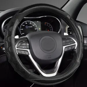 Panda Steering Wheel Cover for Jeep Wrangler, Suitable for Jeep Grand Cherokee and Cherokee Steering Wheel Cover - Black