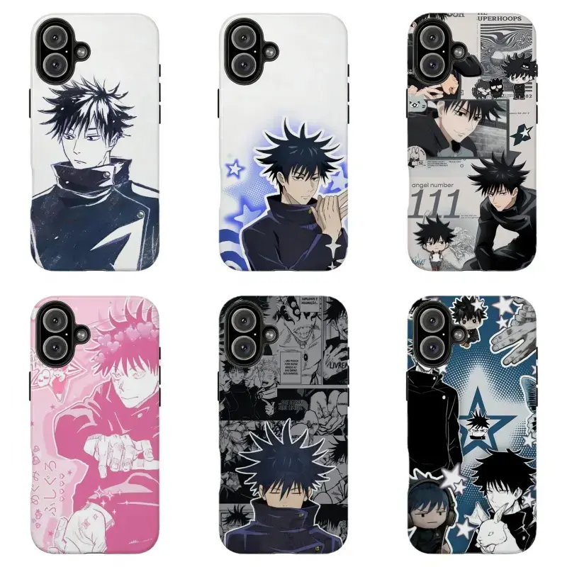 Cool Fushiguro Megumi Jujutsu Kaisen Anime Phone Case,Protective Cover For iPhone 11 12 13 14 15 16 17 pro max for Samsung S26 S25 S24 S23 S22 S21 phone Cases, fashion Gifts For Fans Men Women,phone cases edge drop protection cover			