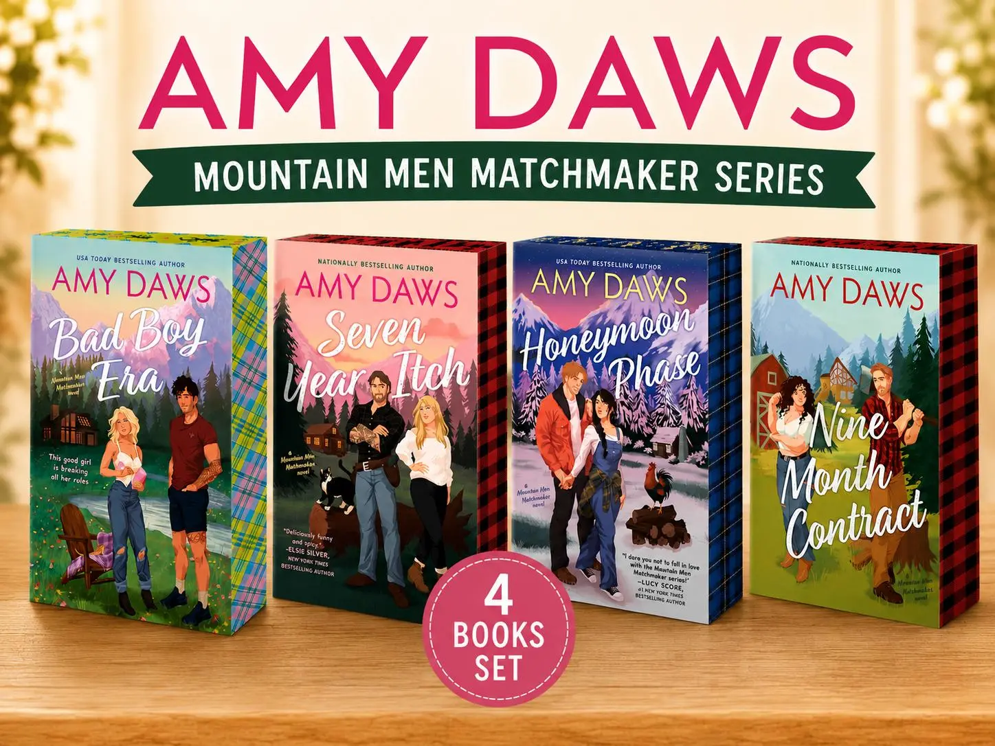 Mountain Men Matchmaker Series by Amy Daws – Complete 4-Book Small Town Romance Collection