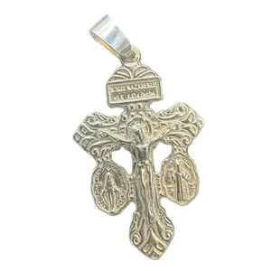 Pardon Crucifix Silver 925 Necklace- Crucifijo del Perdón en Plata 925 Cadena