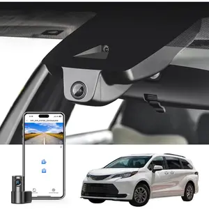 4K Front & 2K Rear 2 Channel HDR Dash Cam, Dual STARVIS 2 IMX678 IMX675, Custom Fit for Toyota Sienna Gen4 XL40 2021 2022 2023 2024 2025 2026 LE Limited XLE Platinum etc, 5GHz WiFi, GPS, 128GB Card