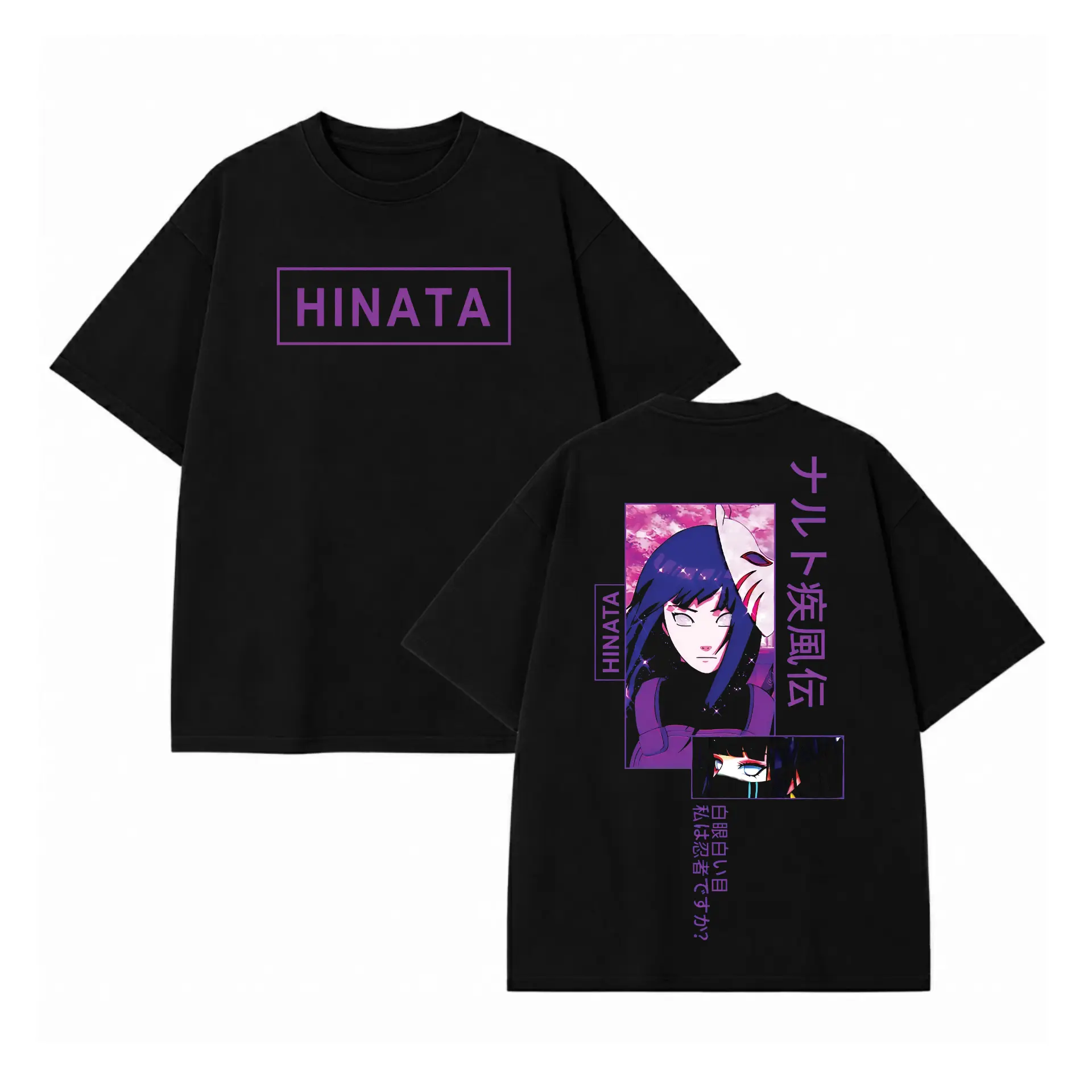 Naruto Shippuden Hinata Hyuga Aesthetic Graphic Tee | Anime T-Shirt