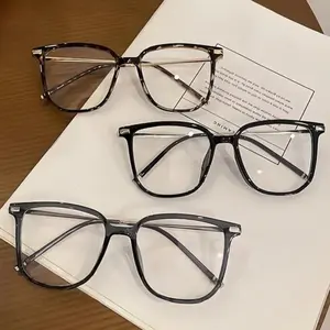 Y2K Retro Square Tortoise Shell Frame Glasses For Men And Women – Lightweight TR And Zinc Alloy Decorative Lens Design, Fashionable Unisex Eyewear For Work, Study, Travel, And Everyday Casual Outfits Vintage outdoor uv400 fall Small Oval Women's Glasses