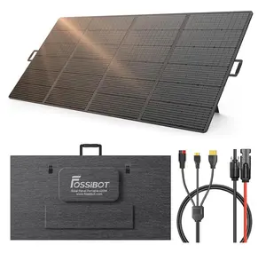 FOSSiBOT 420W Solar Panel Monocrystalline fit Fossibot F2400/F3600Pro High Efficiency 23.5% 12V/24V Off-Grid Solar for RV,for Various Brands Power Station Battery Charging