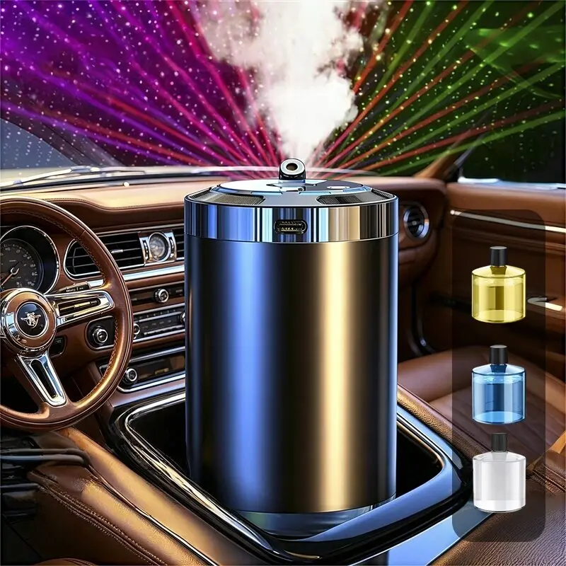 Star Light LED Smart  Aroma Diffuser, Rechargeable Air Freshener with 5 Spray Modes, Cologne Ocean Long Lasting Scent, Mother’s Day  Decor Gift, car air freshener