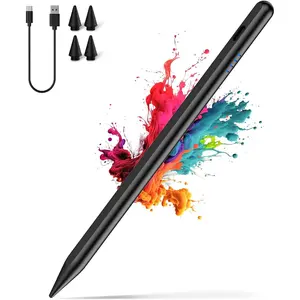 Stylus Pen for iPad (2018-2025), 20 Mins USB-C Fast Charging with Tilt Sensitivity & Palm Rejection, Tablet Pencil for iPad 6/7/8/9/10/11(A16), Air 3/4/5/M2/M3, Mini 5/6, Pro 11"/12.9"/M4,Black