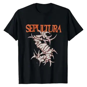 New Sepultura Band Black Tour Concert T-Shirt Men's Sweatshirt, Gift for Fans Cotton Unisex Men's T-Shirt