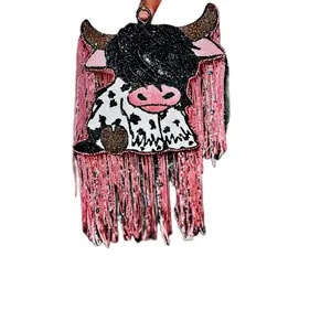 Highland Cow Freshie - Cow Print Design car air freshener