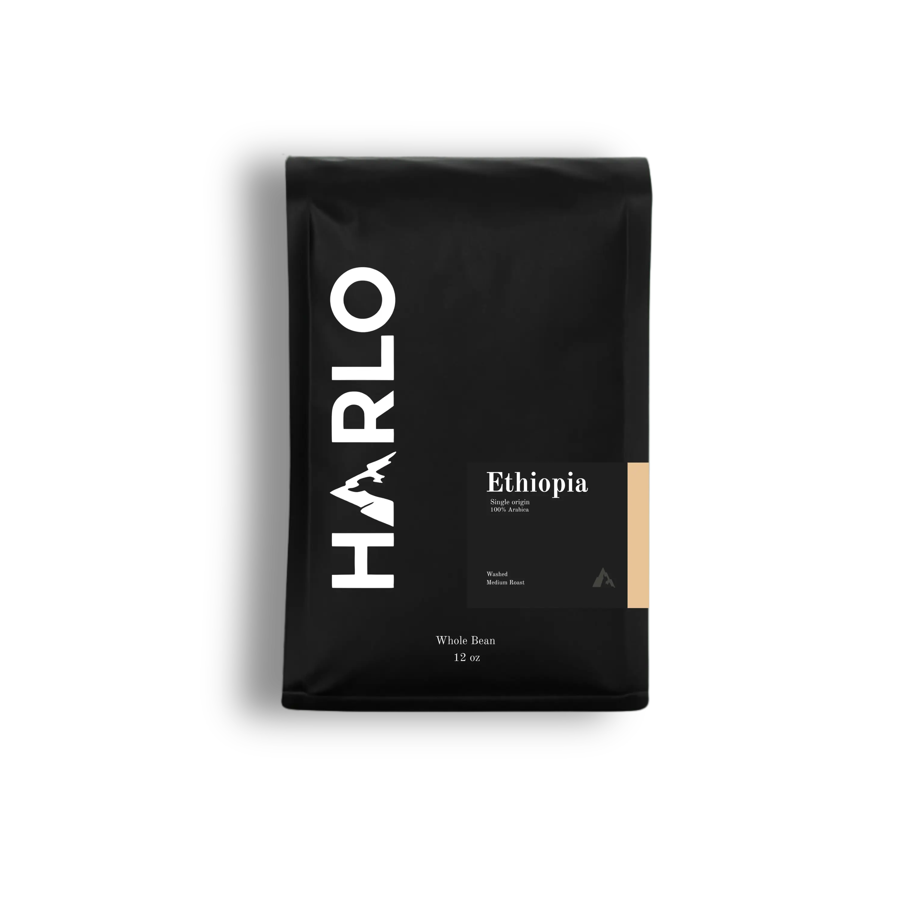 Ethiopia Single Origin Whole Bean Coffee, 12 oz, Medium Roast, Harlo