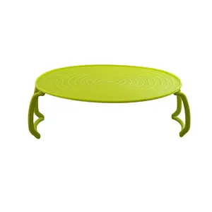 Home Collection Microwave Multipurpose 4-in-1 Tray Stand Rack Green