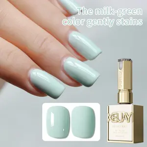 1PC 15mL Hot Selling Nail Art Granny Green Nail Gel High Saturation Shiny Gloss Long-lasting and versatile nail gel Suitable for nail DIY design Salon quality nail gel Polish Cutics Manicure Cosmetic