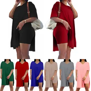 2 Piece Outfits for Women,Plus Size Short Sleeve Sets,Bodycon-Tracksuits,Szie S-3XL,Slimming,Comfort and Breathable