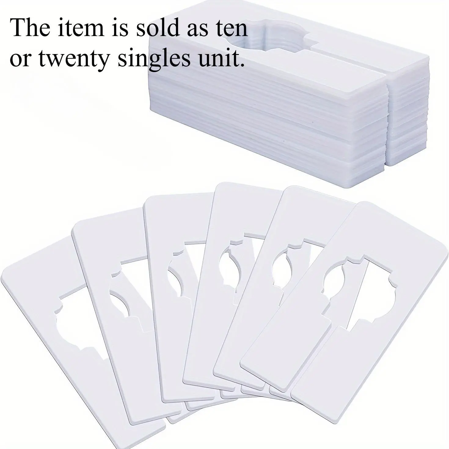 Closet Dividers For Hanging Clothes 5*2 Inches - Rectangle Clothing Size Dividers For Racks, 1.5x Wider White Closet Divider Set With Marker