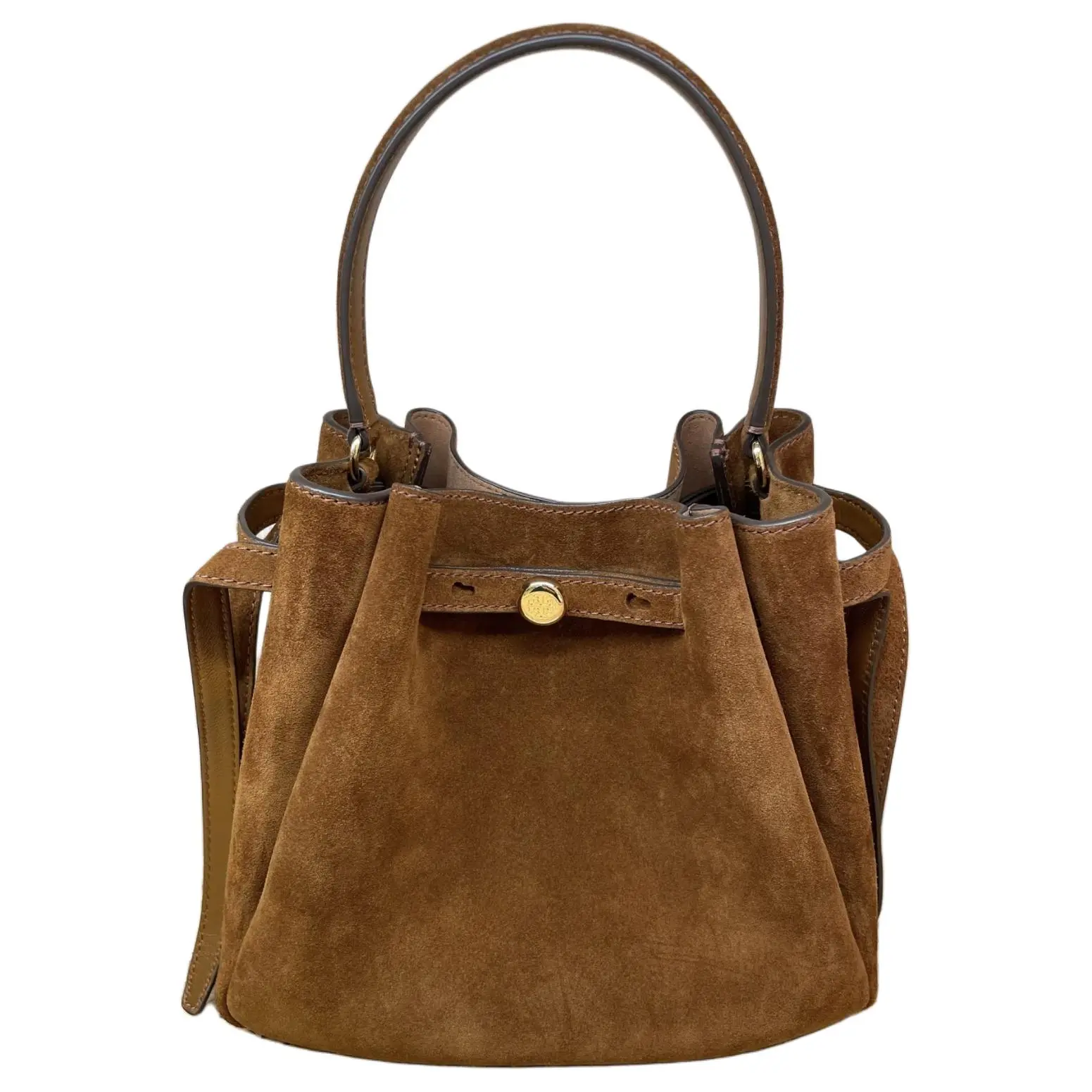Women's Tory Burch Multifunctional Romy Crossbody Handbag - Brown Leather, Gold Hardware