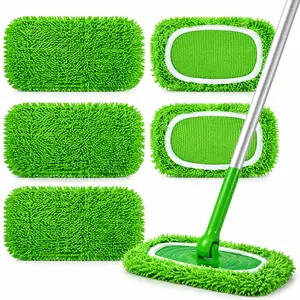 5 Pieces of Absorbent Mop Cloth, Suitable for Both Dry and Wet Use, Suitable for Cleaning Surfaces Such As Hardwood and Ceramic Tiles Household