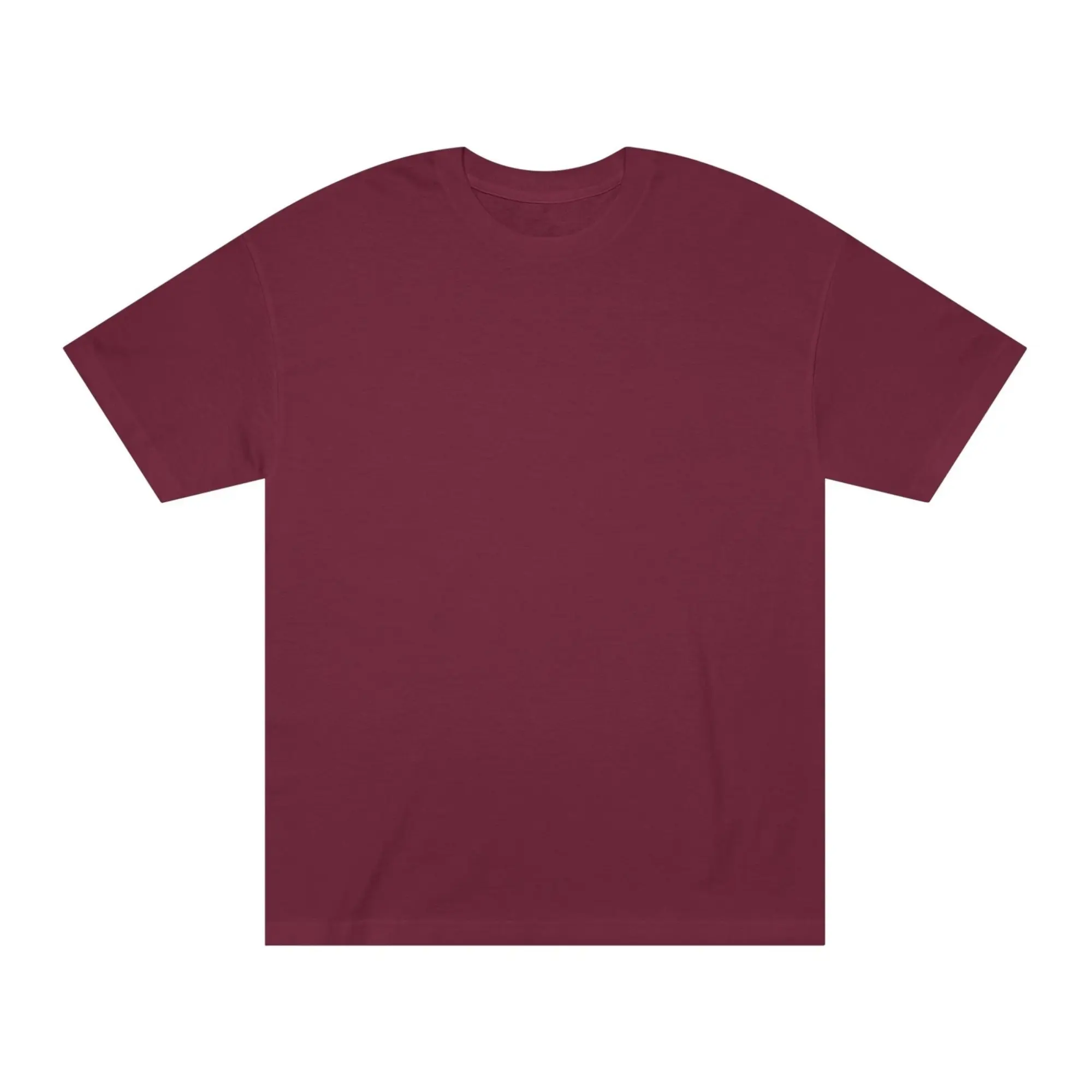 Classic Red T-Shirt for Men Women Soft Cotton Plain Everyday Crewneck Tee