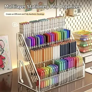 1 transparent acrylic storage rack, high edition -5 floors, miniature paint bottle rack, handicraft storage rack, kitchen seasoning jar storage rack, which can store 40 2-ounce paint bottles or cans.