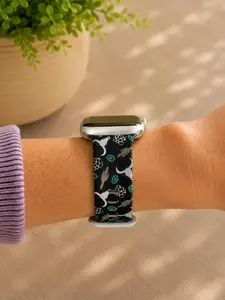 Western Cow Skull Watch Band | Turquoise Cowgirl Silicone Strap | Boho Western Wristband | Country Style Watch Band