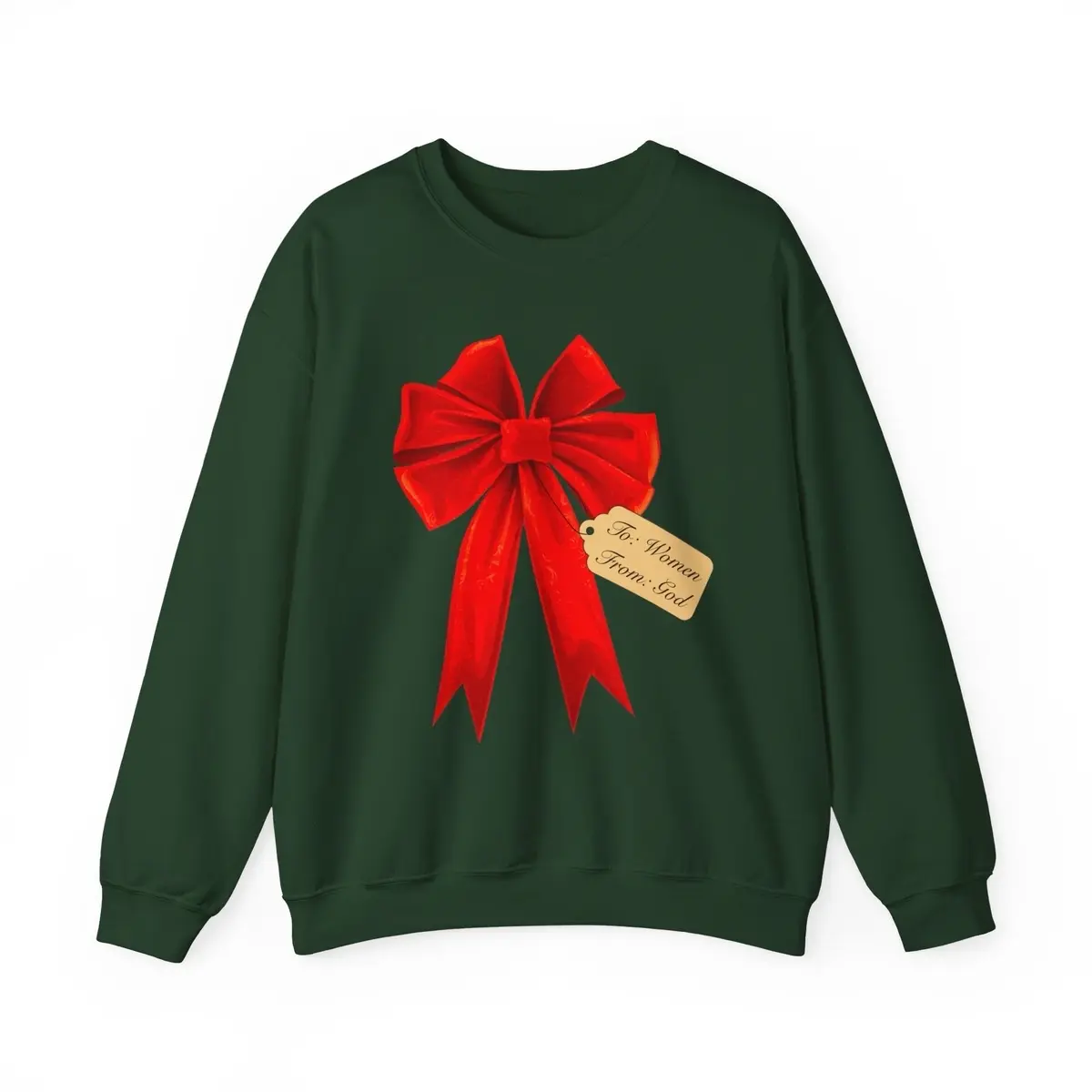 Unisex Ugly Sweater That Reads ‘To: Women From: God’