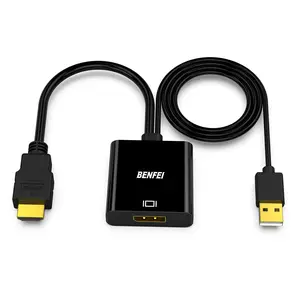 BENFEI HDMI to DisplayPort Cable Adapter Screen Uni-Directional supports 4K/2K/1080P