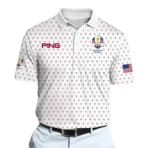 2025 Ryder Cup Polo – Team USA Golf Shirt, Lightweight & Flexible Fit, No-Fade Colors, Wash After Wash, Layer-Friendly, Works