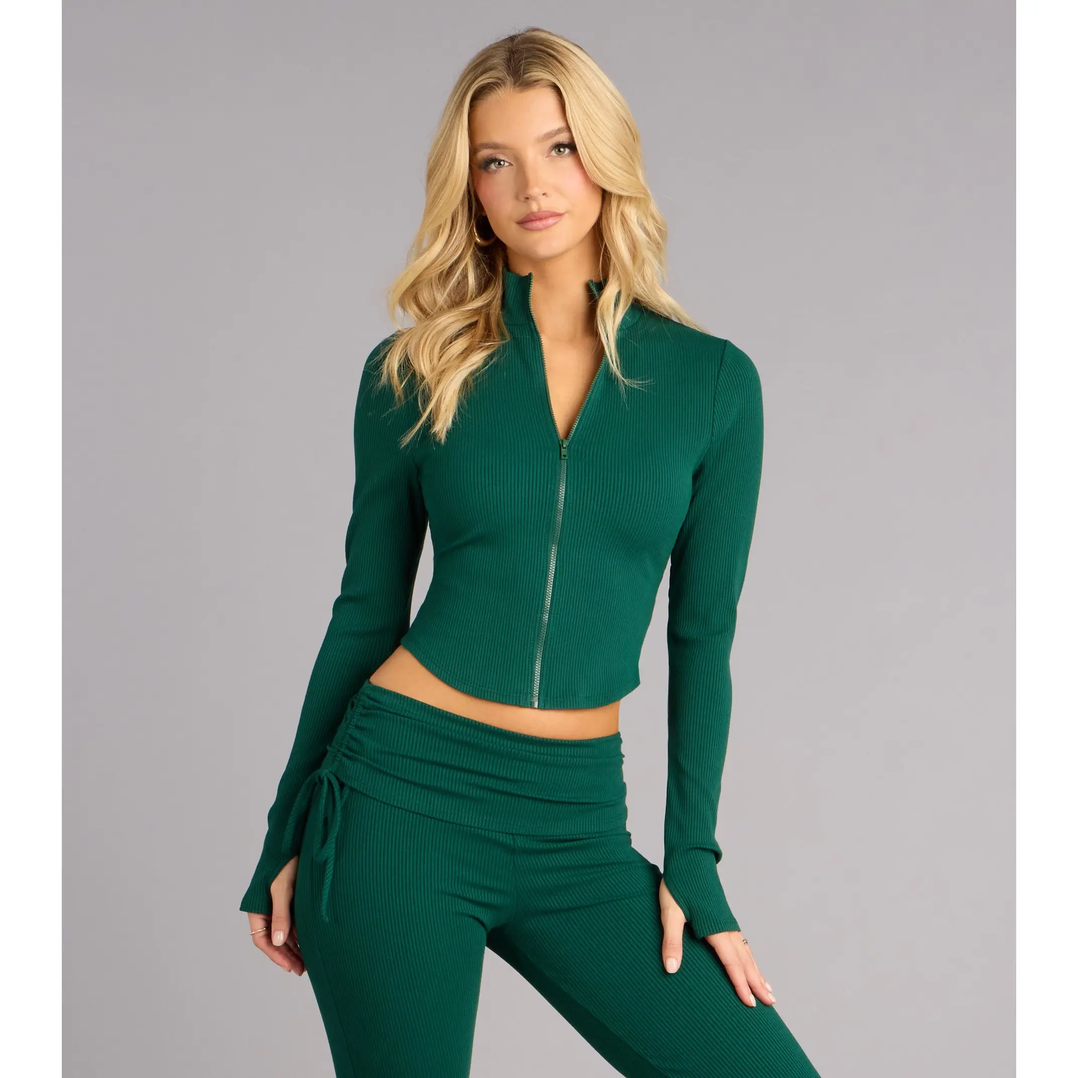 At Your Leisure Zip-Up Crop Jacket At Your Leisure Zip-Up Crop Jacket