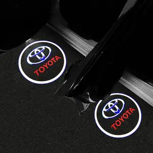 1/2/4pcs Wireless Car Door Lights Projector with HD Car Door Lights LED Projector for Toyota Corolla C-hr Rav4 86 Avensis T25 Auris Land Cruiser Yaris Hilux Prius Camry Car Door Welcome Light