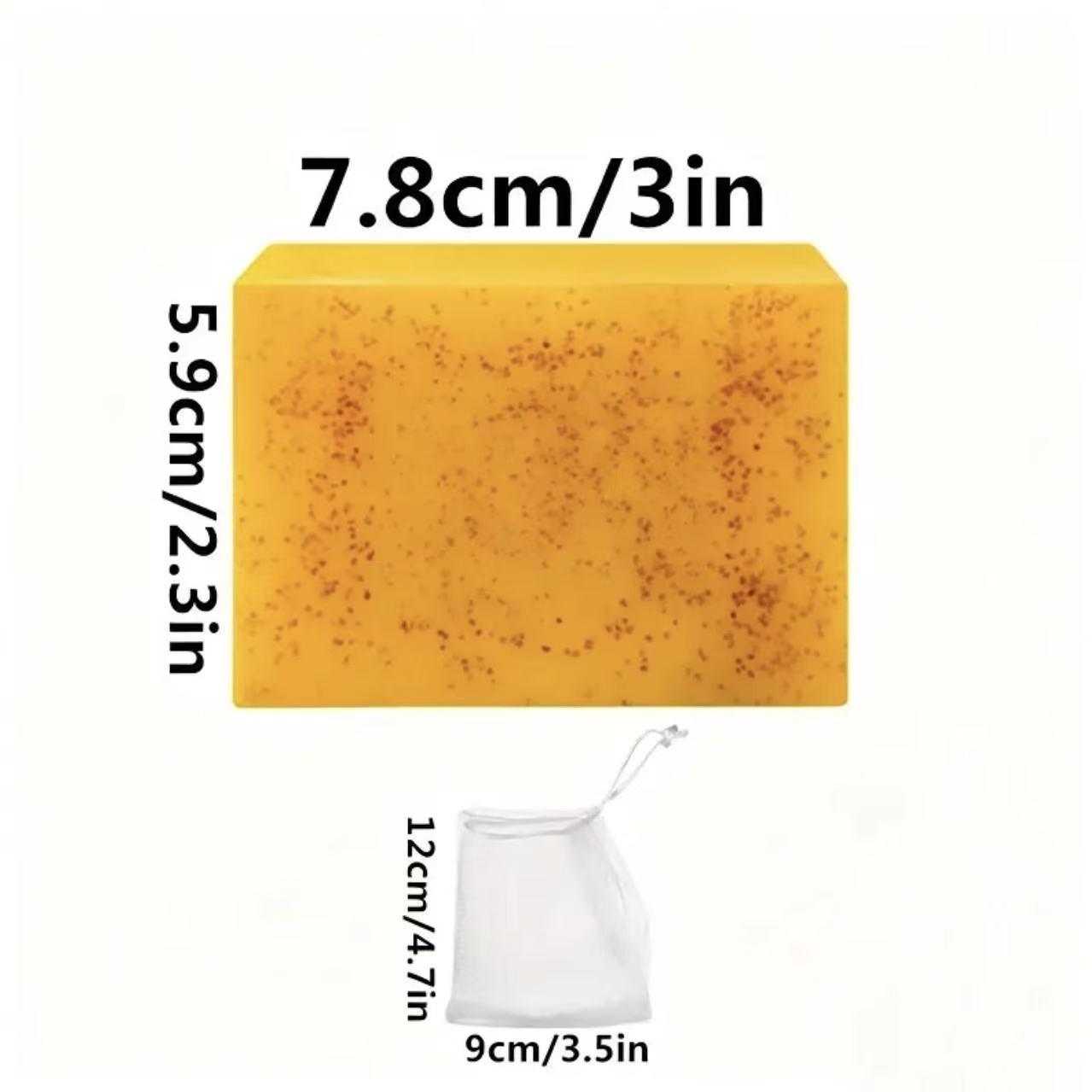 Turmeric Kojic Bar Soap Multi-Pack with Organic Honey Extract, Mild Daily Face and Body Cleanser, Turmeric Bar Soap, Face & Body, Kojic Soap