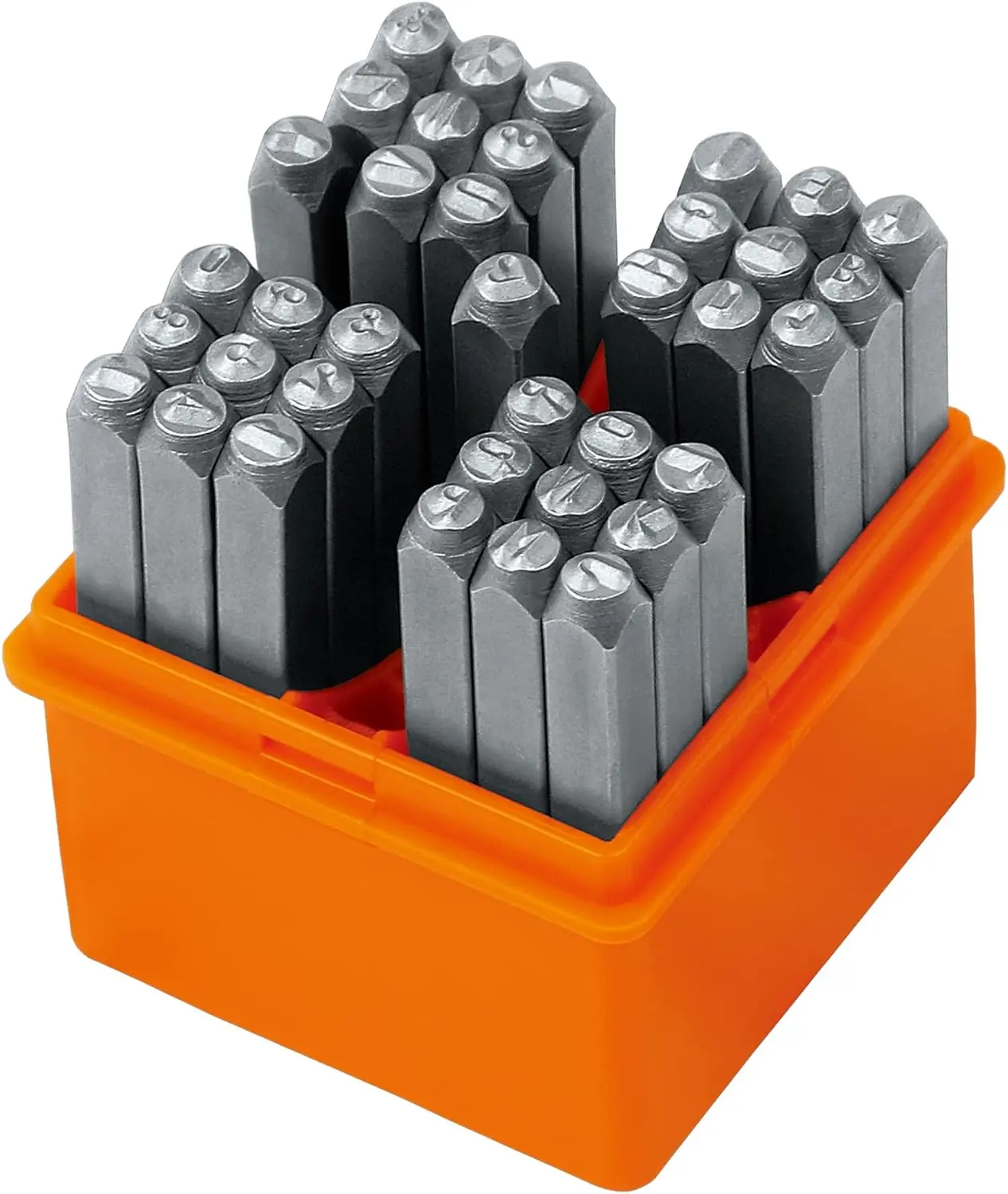 37-Piece Number and Letter Stamp Set 1/8 (3mm) (A-Z & 0-9 + Love) Punch Perfect for Imprinting Metal Stamping kit, Plastic, Wood, Leather.