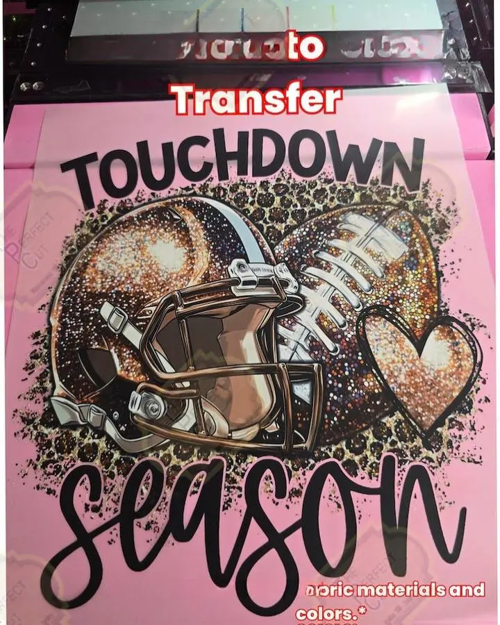 Football DTF Transfers,Disco Football Glitter Transfer,DTF Football Transfer,Football Glitter DTF diy Transfer,Friday Night Lights Football