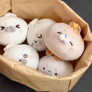 Ador Bun Seal Pendant Keychain Bag Car Decor Kawaii Transform Toy Accessory Cute Ocean Series Plush Winter Friend Girl Teen Gift