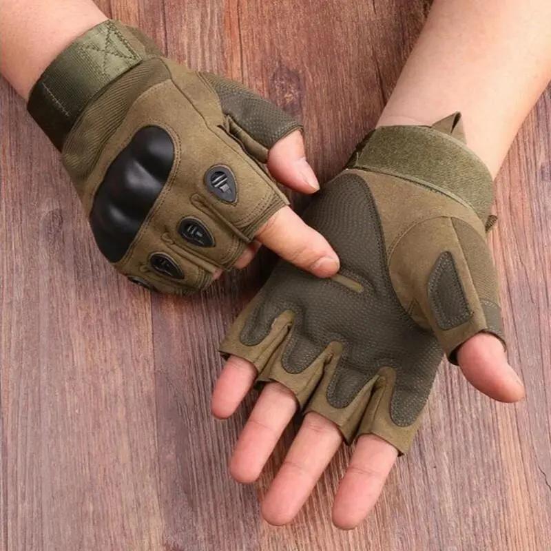Men’s Fingerless Tactical Outdoor Gloves, Multi-Size Elastic Fit Handwear With Tactical Grip & Adjustable Wrist Straps, Protective Gear For Motorcycle Riding, Cycling, Shooting & Daily Outdoor Activities replacement smartwatch my pretty