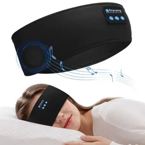 Bluetooth-compatible Music 5.3 Sleep Headband Earphones, Wireless Stereo Sleep Earbuds, Noise Reduction, USB Charging, Unisex 3D Sleep Mask