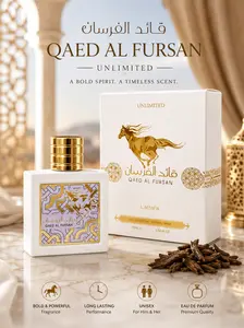 Lattafa Qaed Al Fursan Unlimited Eau De Parfum 90ml Unisex Long Lasting Luxury Fragrance with Citrus, Floral & Musk Notes