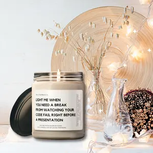 Developer Gift Funny Candle for Engineer Medical Coding Gifts Employee Christmas Gift for Men Women in STEM Gift Coworker Data Scientist Decor Glass