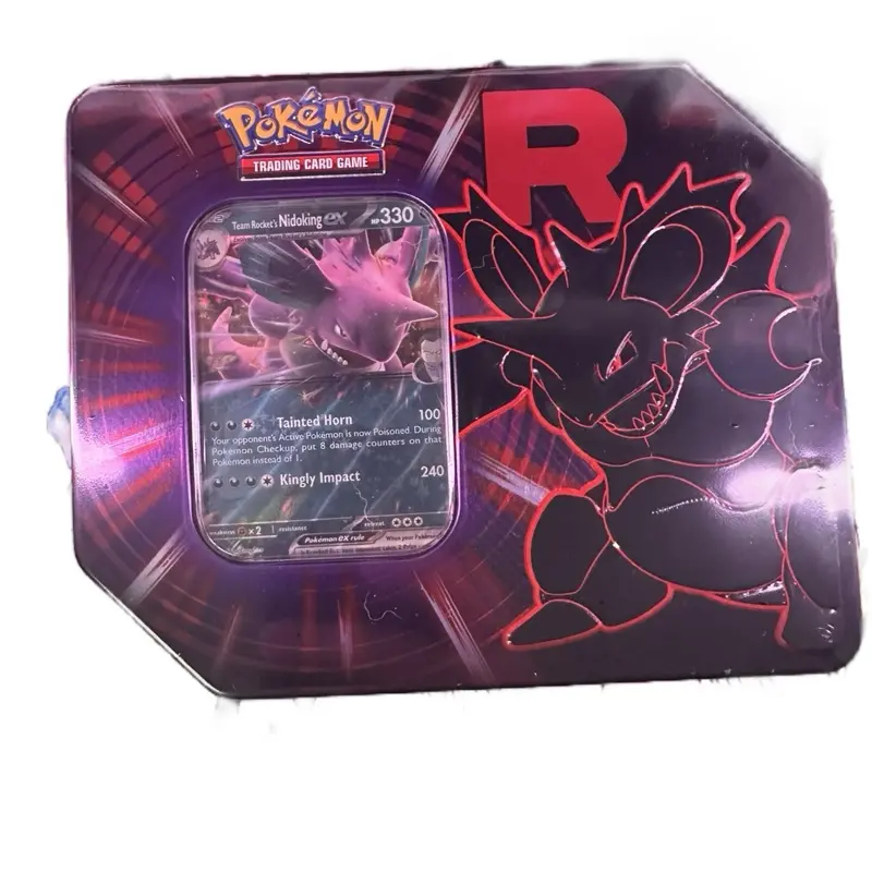 pokémon trading card game: team rocket tin - nidoking Pokémon