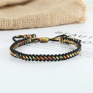 Couple Woven Bracelet Simple Nylon Thread Handmade Blessing Men's and Women's Bracelet Multicolored Thread Hand Rope