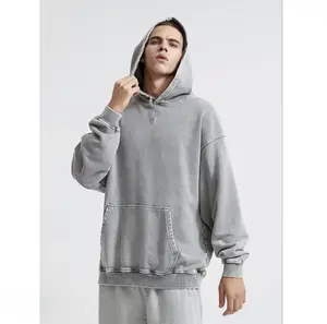 Mens Oversized Hoodies Vintage Hoodie Couples Pullover Acid Wash Hoodies for Men Streetwear Sweatshirts