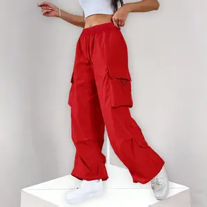 Teen Girls Casual Cuffed Joggers | Breathable Multi-Pocket Durable Easy Care School Pants