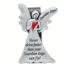 1 Piece Guardian Angel Sun Visor Clip Car Sun Visor Accessory, Suitable as a Safe Gift for Teenagers, Families, Parents, Friends, and New Drivers, Car Accessories, Car Ornament