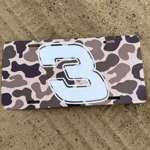 Dale Earnhardt Number 3 License Plate for Cars and Trucks - Custom NASCAR Fan and Legend Accessory DO IT FOR DALE Vehicle