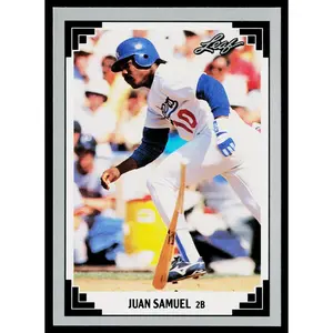 Juan Samuel 1991 Leaf #10 Los Angeles Dodgers